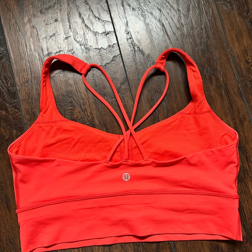 lululemon athletica Red Strappy Sports Bra